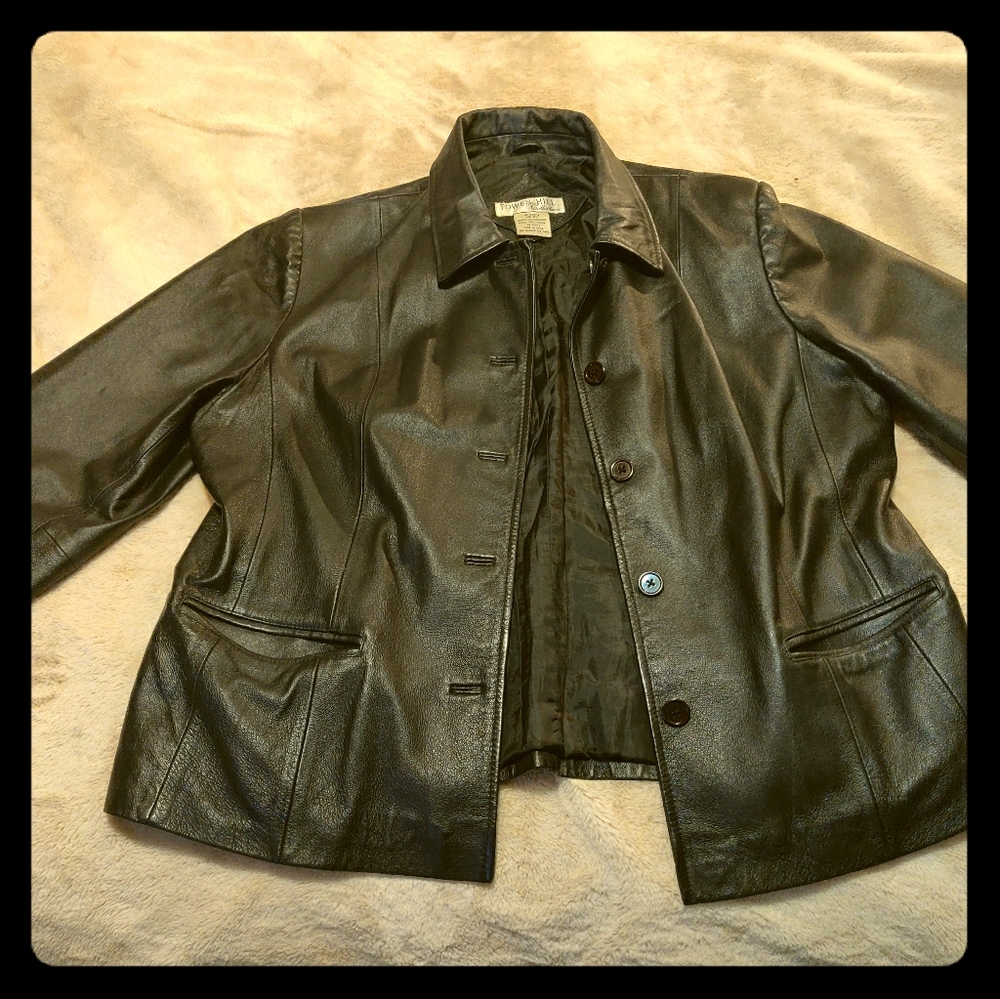 Tower Hill Women's Black Leather Jacket